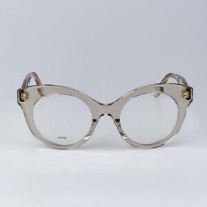 Loewe CURVY LW50074I 057 Men NEW AUTHENTIC Eyeglasses Brown Round
